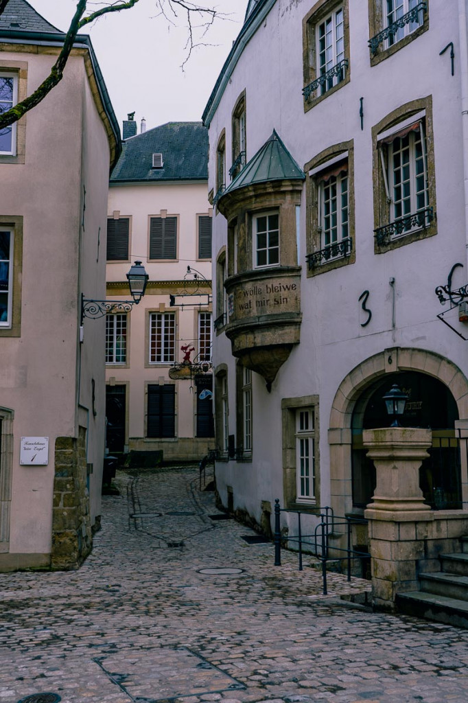 Innenstadt von Luxemburg alte Gebäude
